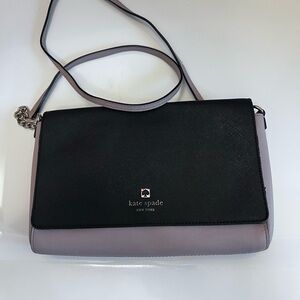 Kate Spade Black and Purple Crossbody Bag